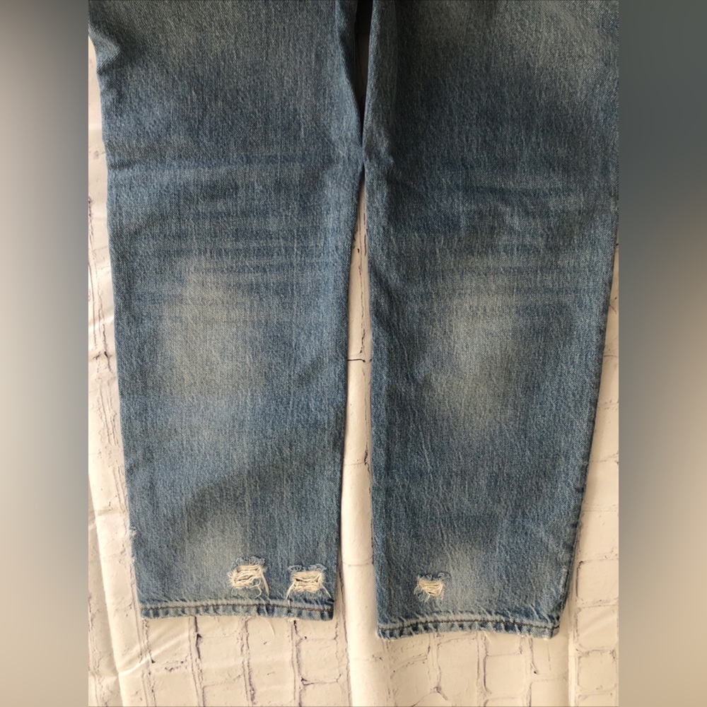 NEW Straight ZARA High Rise Light Wash Denim Women's Sz 6 Coastal Cowgirl Jeans - Picture 10 of 16